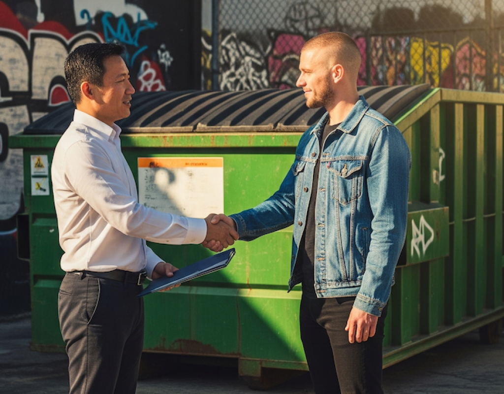 Dumpster rental service by Zippy Dumpster in Irvine, CA