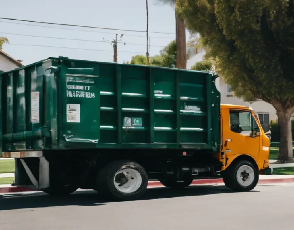 Zippy Dumpster providing dumpster delivery Los Angeles CA project site